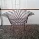 Diamond design chromed metal Chair Harry Bertoia Knoll early 1970s edition