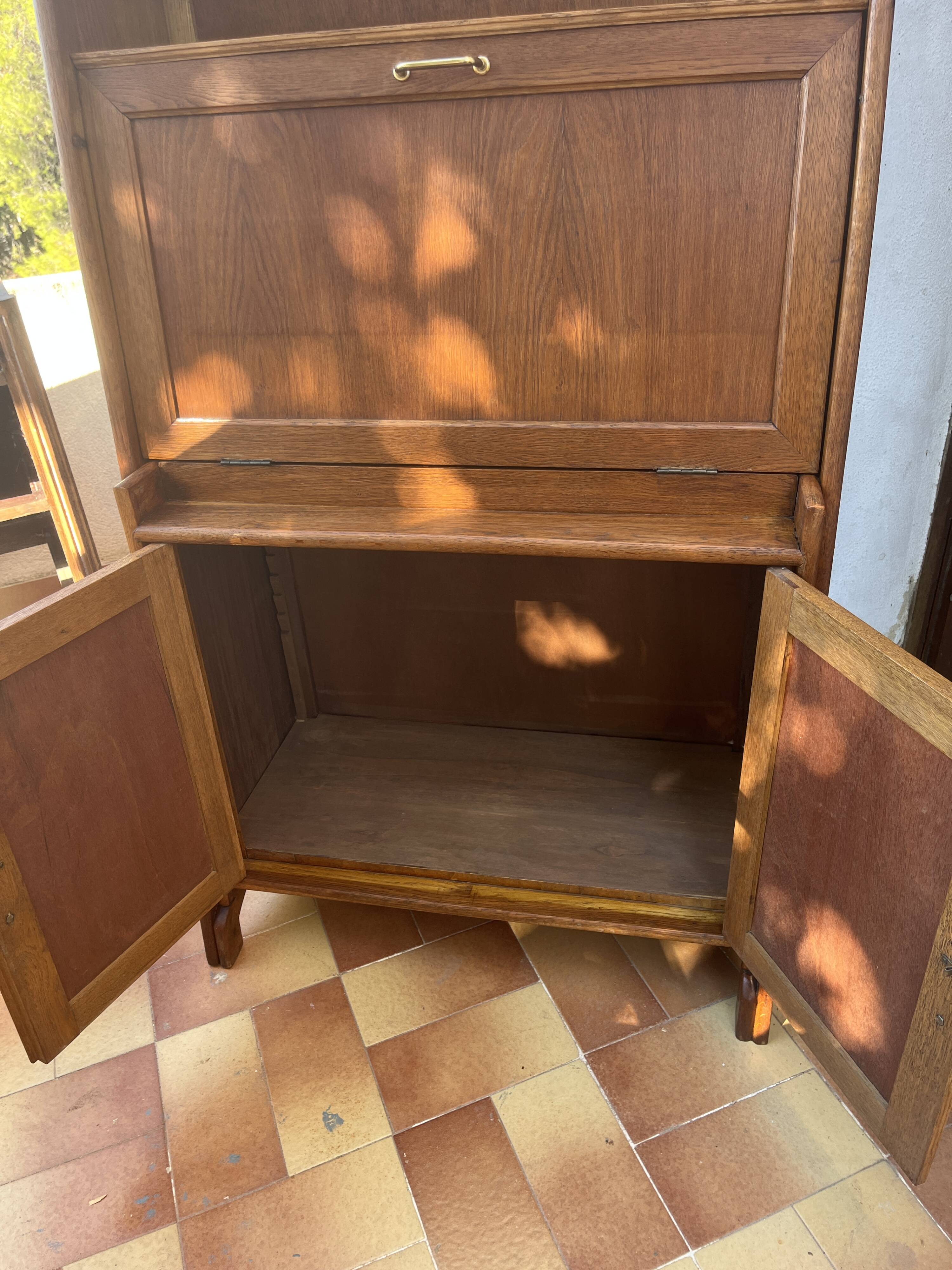 Secrétaire vintage en chêne, 1960