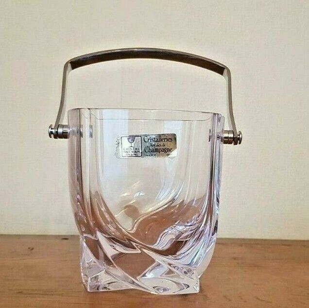 Set of 6 Hi Ball tumbler glasses French Royal Crystal of Champagne