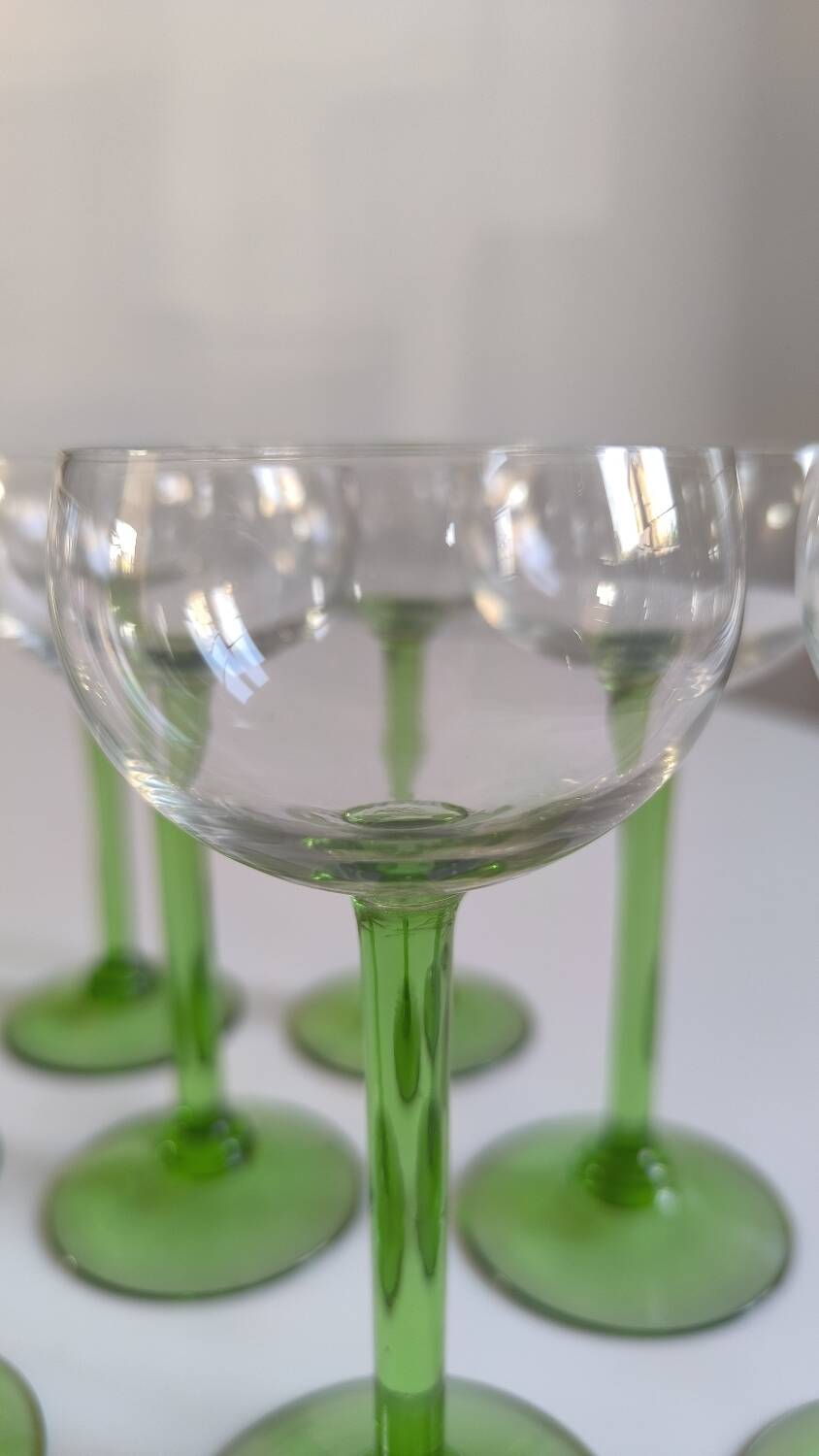 Service de 9 verres alsace en cristal