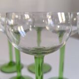 Set of 9 Alsace crystal glasses