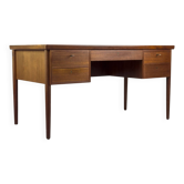 Danish Teak Desk with Drawers, 1960s