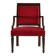 Empire‑Style Armchairs in Wood and Red Velvet, Belgium ca. 195