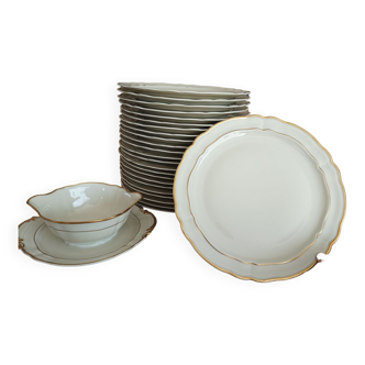 Assiette et Saucier porcelaine de Limoges