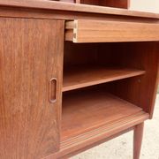 Teak writing desk by the Larsen brothers, Denmark 1960