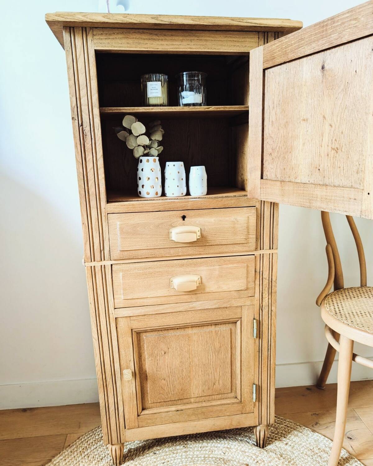 Parisian retro chic oak buffet