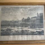 Antique engraving of the Tuileries Palace