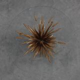 Hollywood regency gilt sheaf of wheat side table “coco chanel”, Italy 1960s