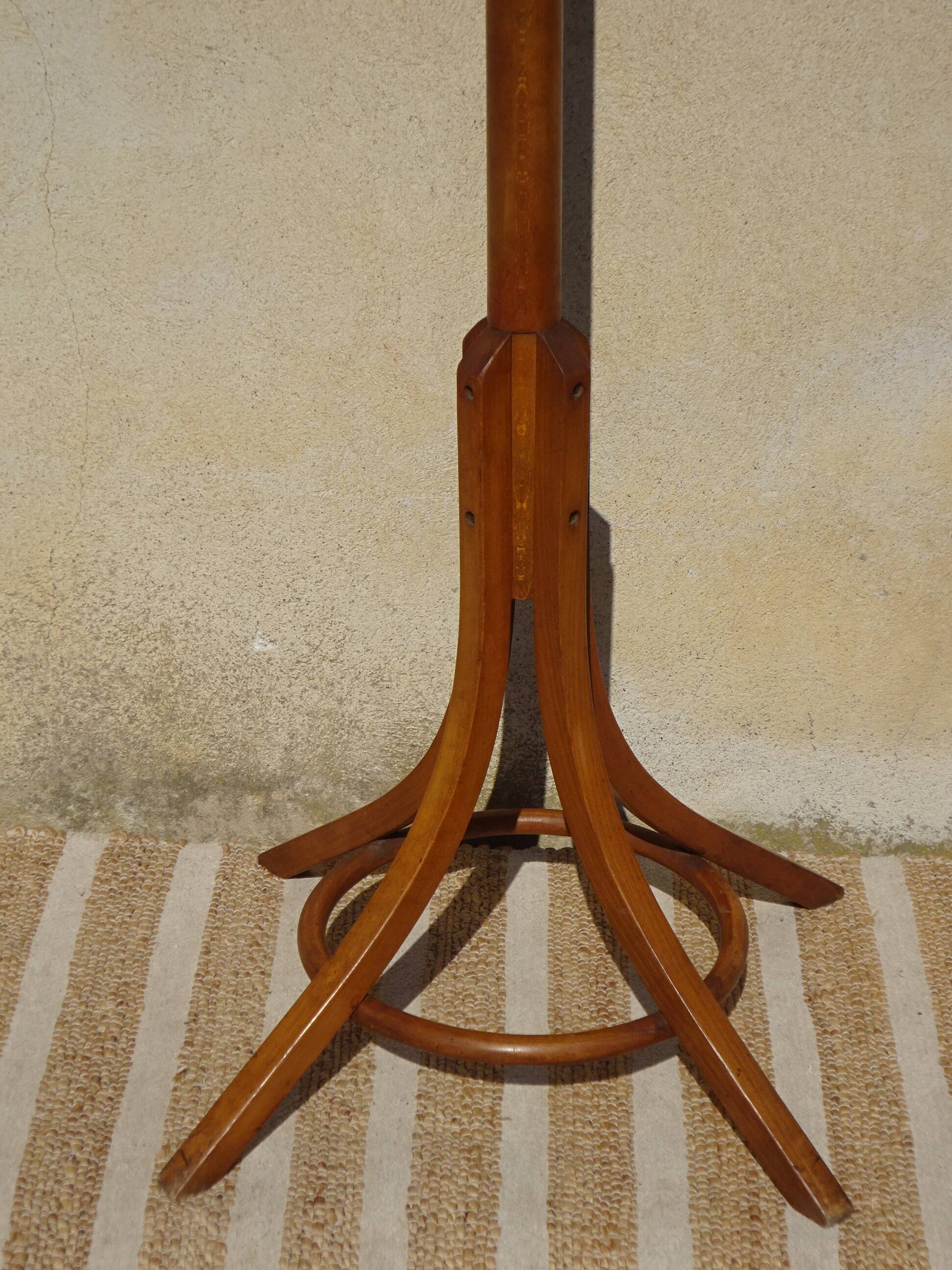vintage parrot coat rack in bent wood
