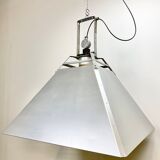 Silver industrial ceiling lamp, 1970s