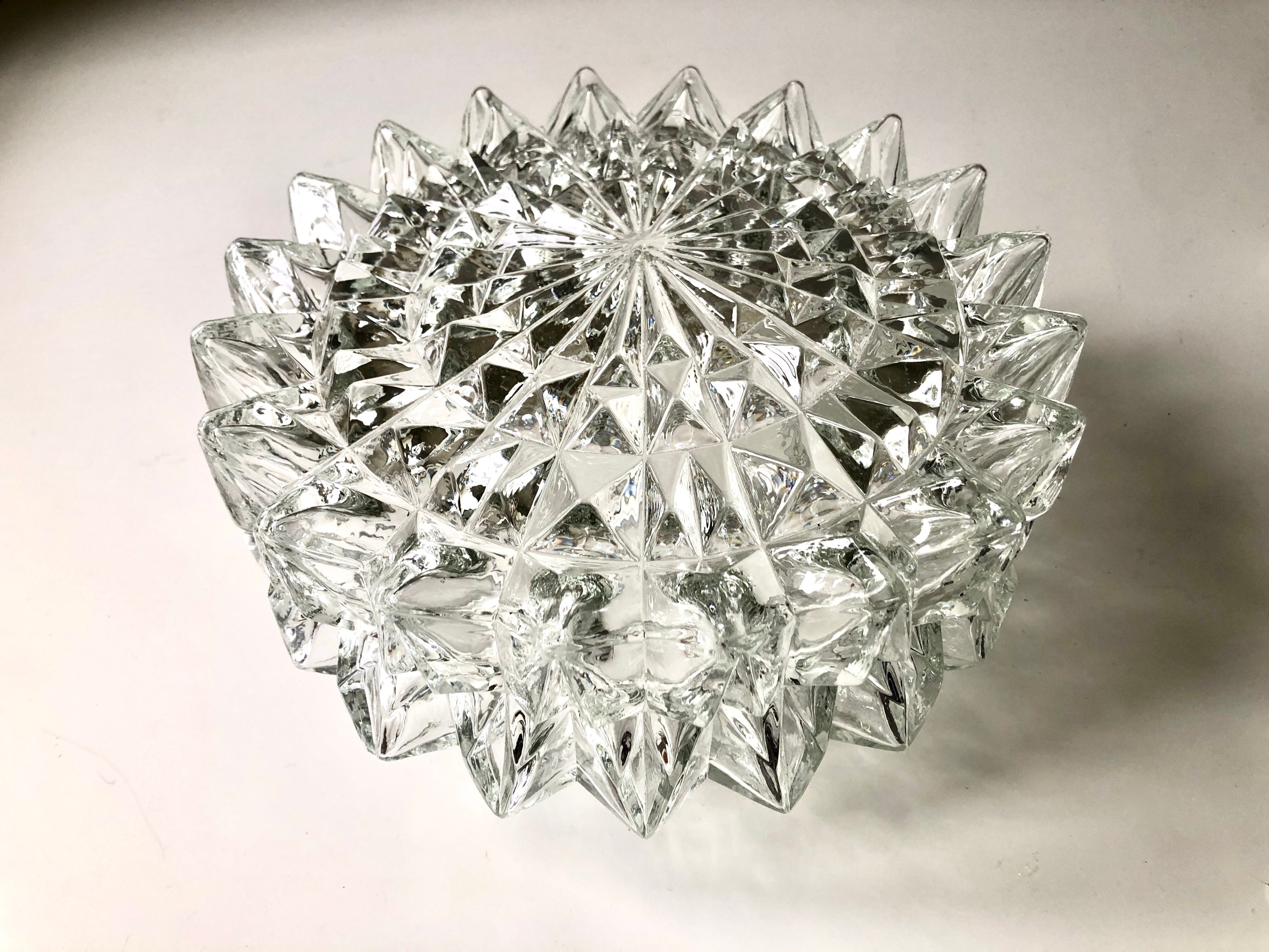 Diamond tip ceiling lamp 1970