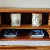 Scandinavian style teak wall or table shelf