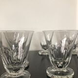 10 verres à  eau en cristal