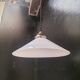 Opaline cone pendant light