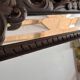 Grand miroir en bois sculpté, style baroque, xixe siècle