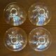 Lot of 4 glass cups