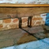 Louis XV style table in oak and cherry
