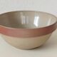 Glazed stoneware salad bowl
