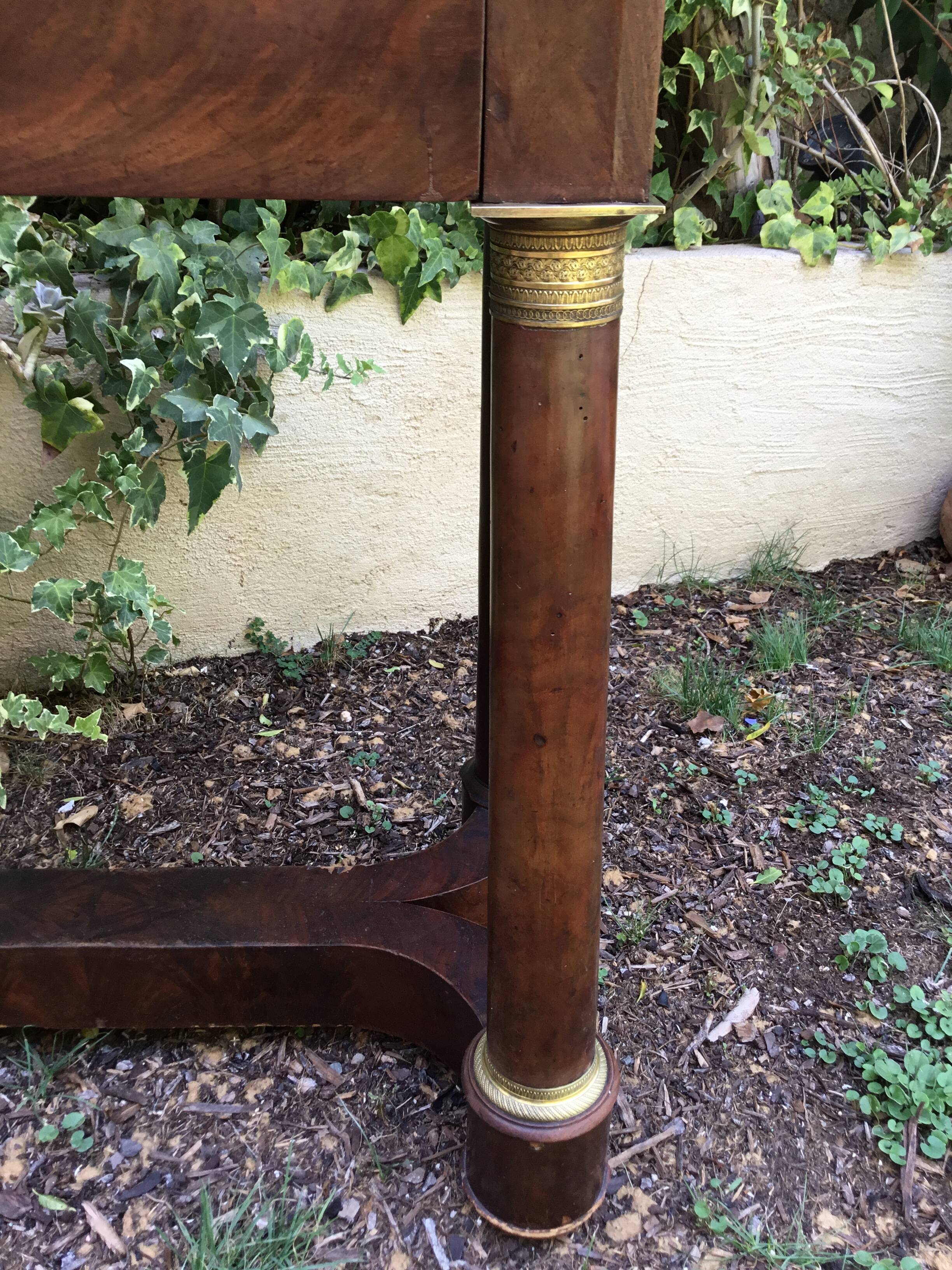 Beautiful period dressing table empire.ornamentation of gilded bronzes