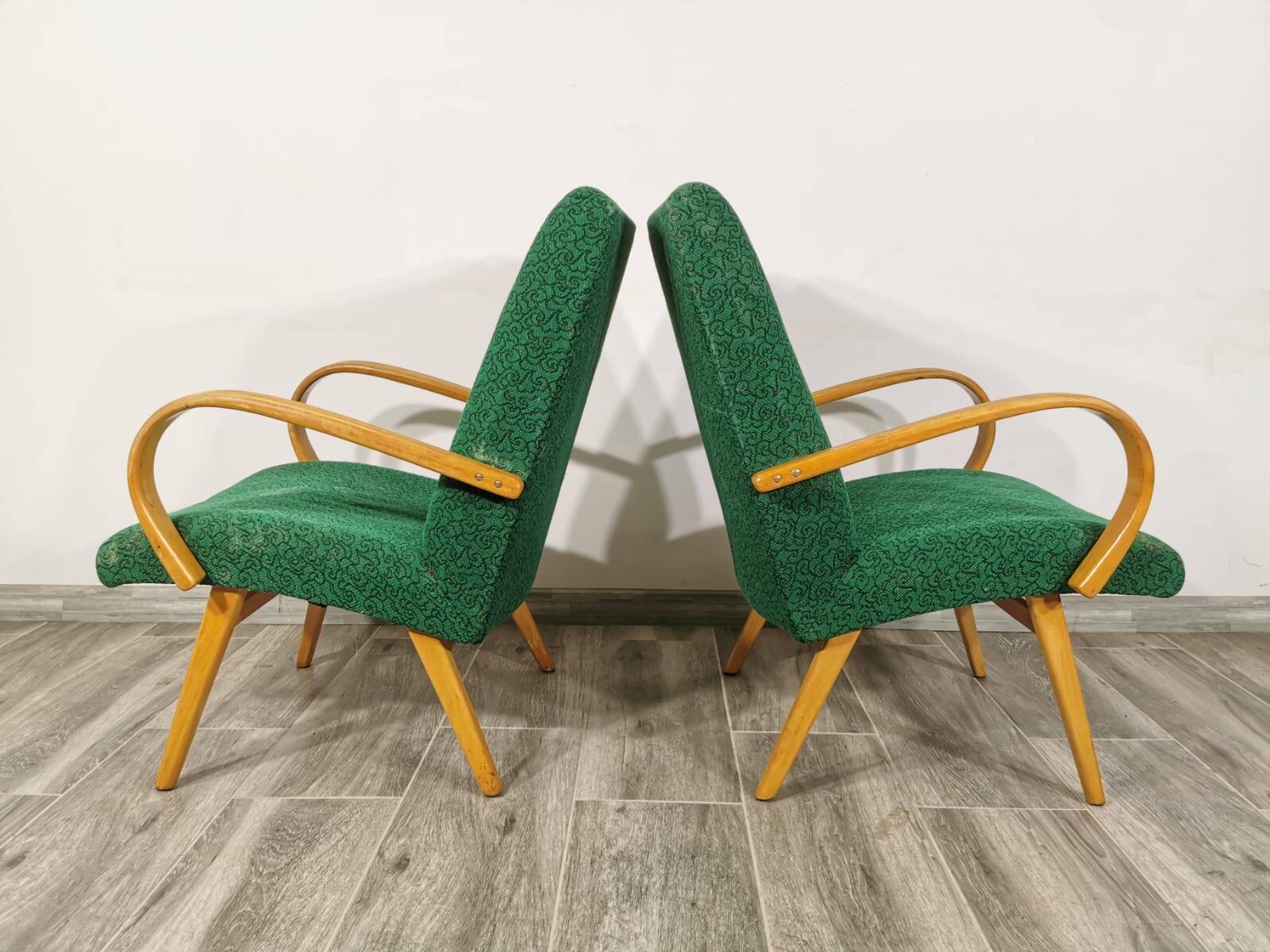 Vintage Armchairs by Jaroslav Smidek, 1960s, Set of 2