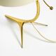 Large mid-century modern brass crow's foot table lamp by Kalmar Austria