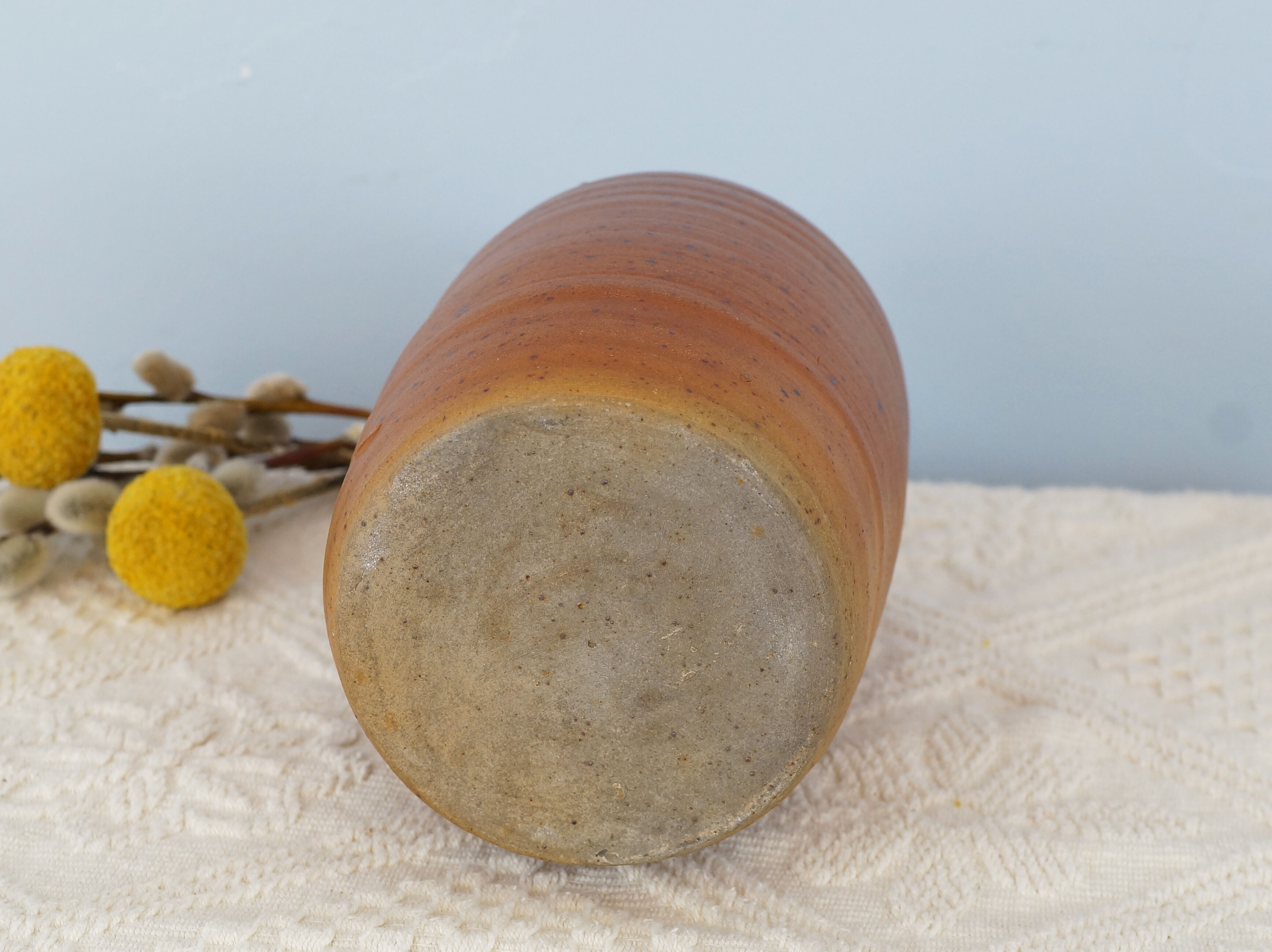 Bottle of vintage stoneware corsican brandy