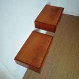 Pair of wall bedside tables