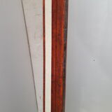 Miroir Louis Philippe H112xL76 laque bordeaux blanc crème