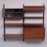 Modular Teak Wall System by Poul Cadovius, Denmark, 1960s