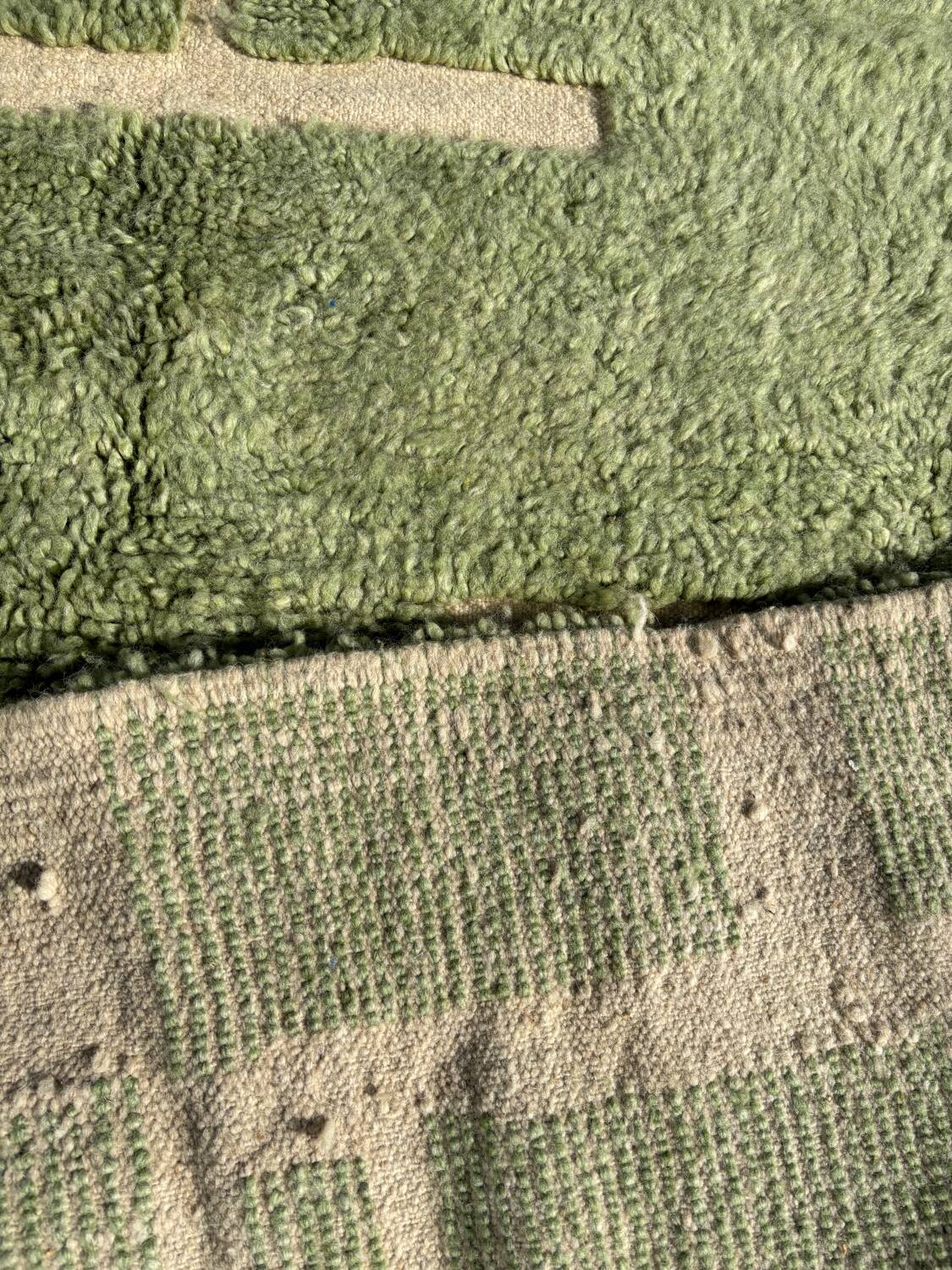 Magnificent new Beni ouarain water green carpet 200x300 cm