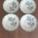 Quatre assiettes st Amand