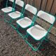 4 vintage 80's folding chairs