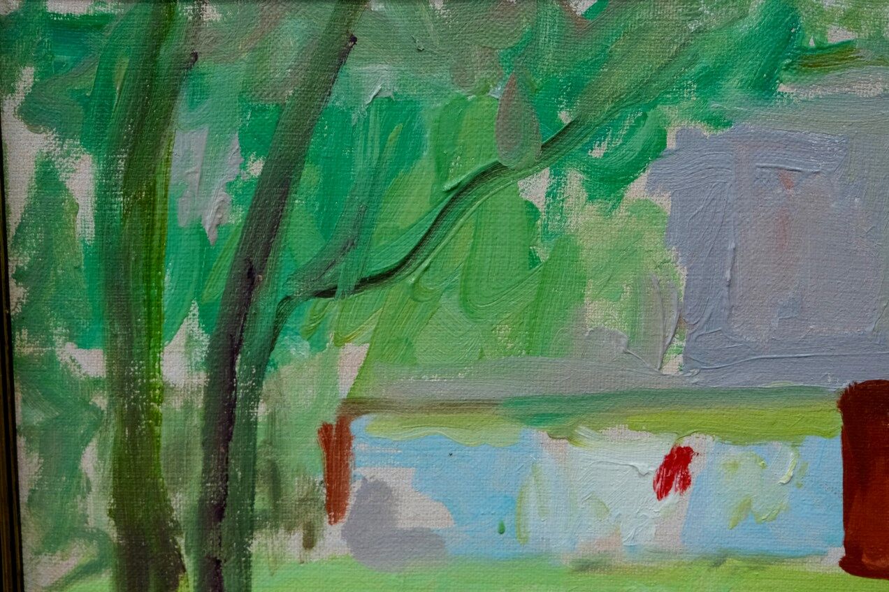 Swedish expressionist landscape, oil on canvas, 1970s, framed Inge Blomqvist (1923-2010)