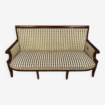 Banquette époque Empire en acajou, circa 1820