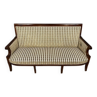 Banquette époque Empire en acajou, circa 1820