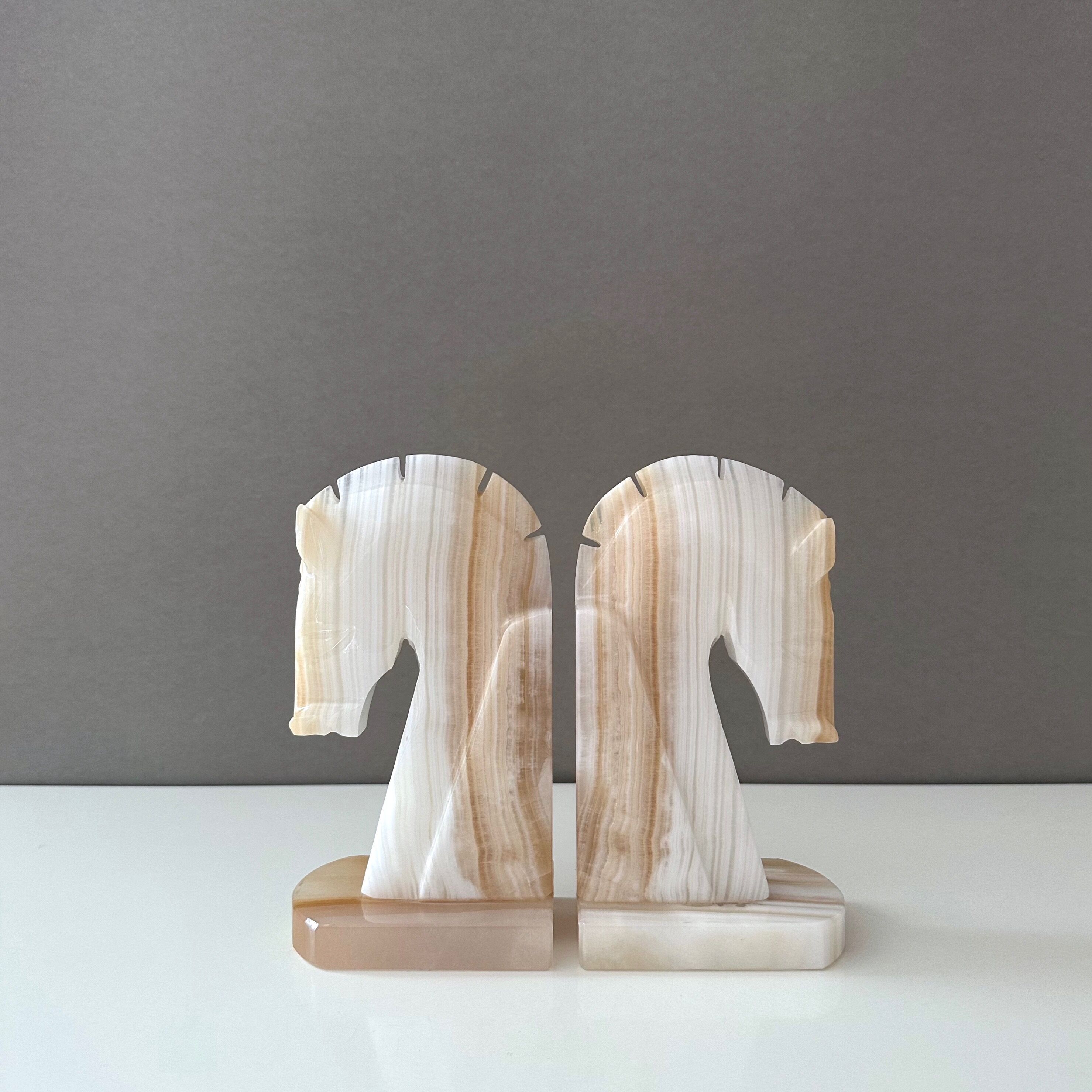 Vintage bookends horses