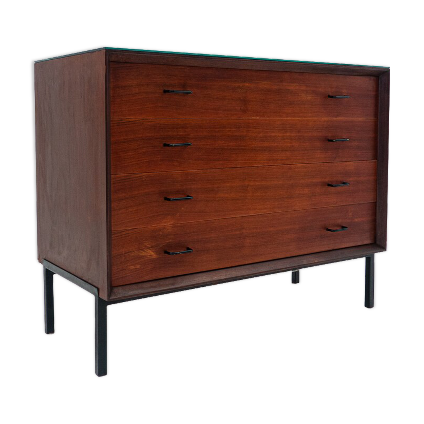 Mid-Century Modern Wooden Chest of Drawers, Italy, 1960s