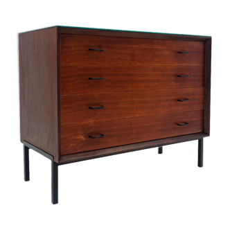 Mid-Century Modern Wooden Chest of Drawers, Italy, 1960s