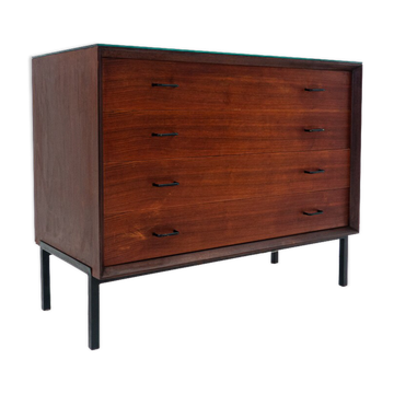 Mid-Century Modern Wooden Chest of Drawers, Italy, 1960s