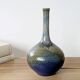 Vintage ceramic vase, balloon shape, Scandinavian style.