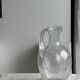 Large blown glass carafe with ice cube compartment Biot