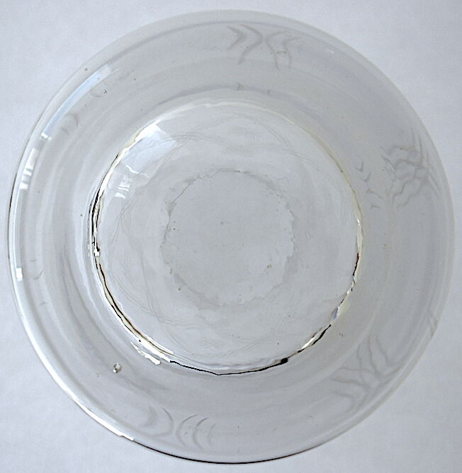 Suite of six glasses with orangeade, cut crystal