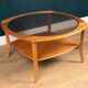 Retro Teak 1960s Jentique Teak & Glass Coffee Table