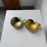 Brass "apple" pocket watch