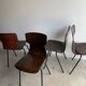 Lot de 6 chaises en bois de rose Eromes