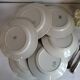 6 Flat Plates in earthenware Moulin des Loups & Hamage model Lucien