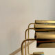 Set de 3 appliques vintage orientable, laiton, France 1970