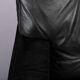 Mid-century black leather swivel chair by Lystager, 1960s