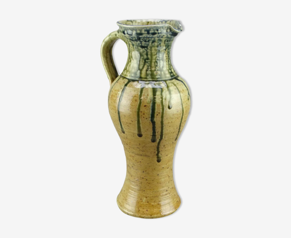 Vase en grés pyrité émaillé  Pierre Digan La Borne