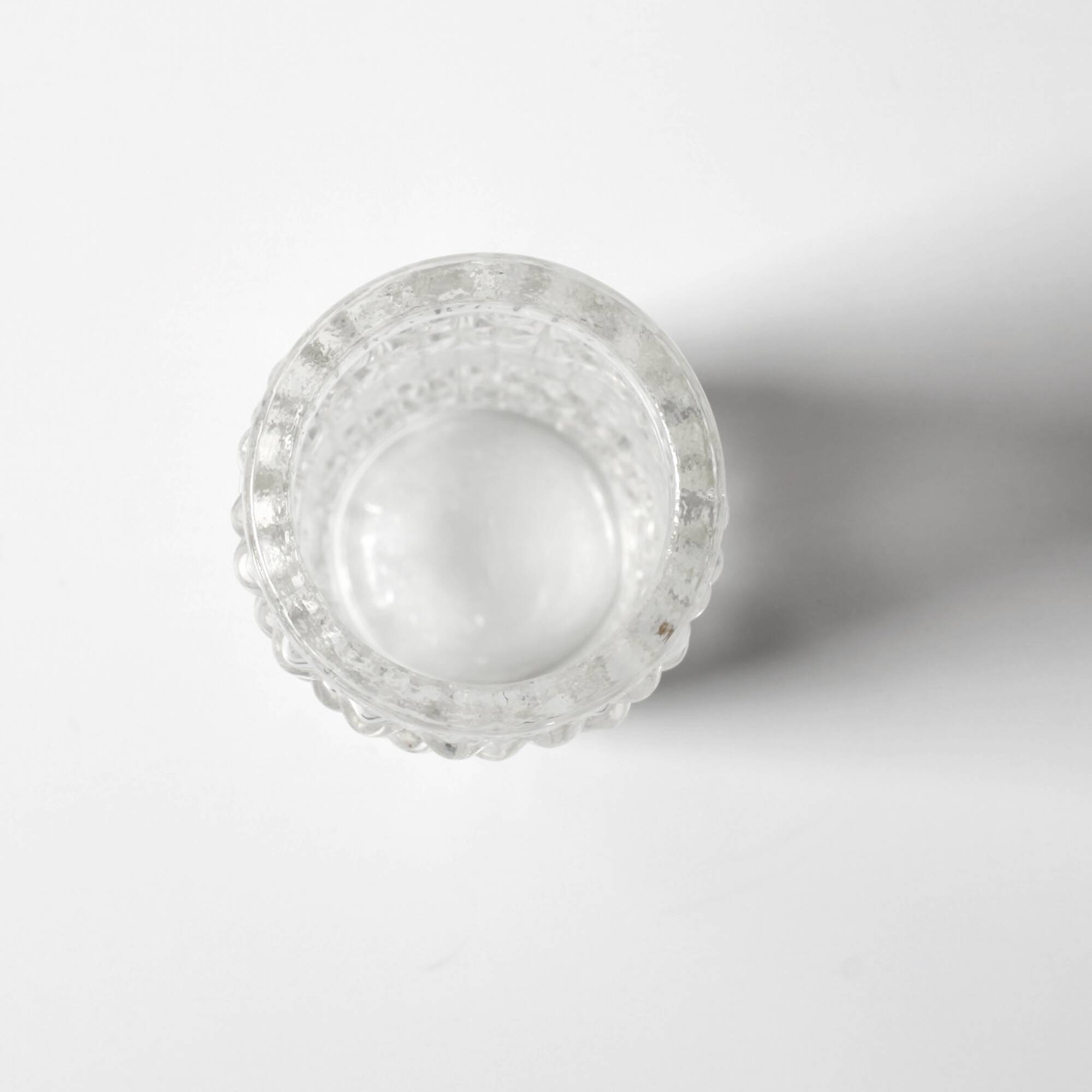 Vintage Pressed Glass Vase: CandleWax Design by František Pečený / 1972